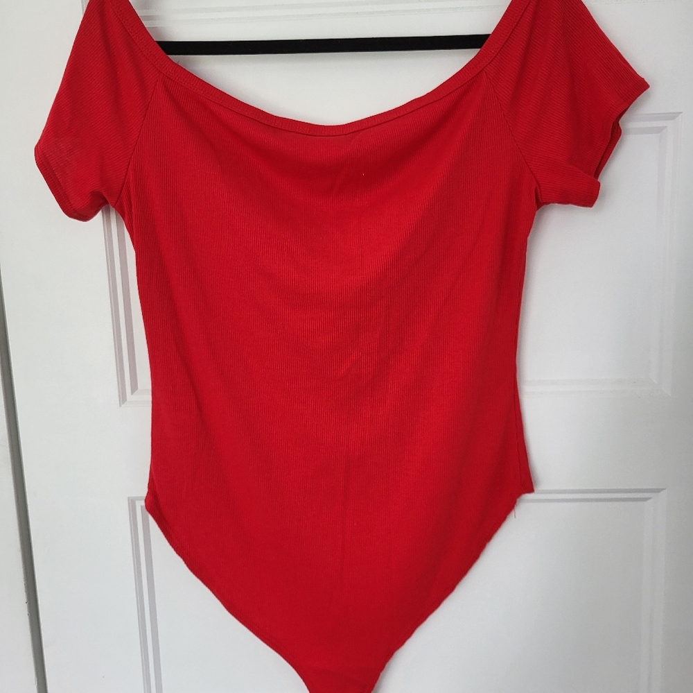 Red bodysuit